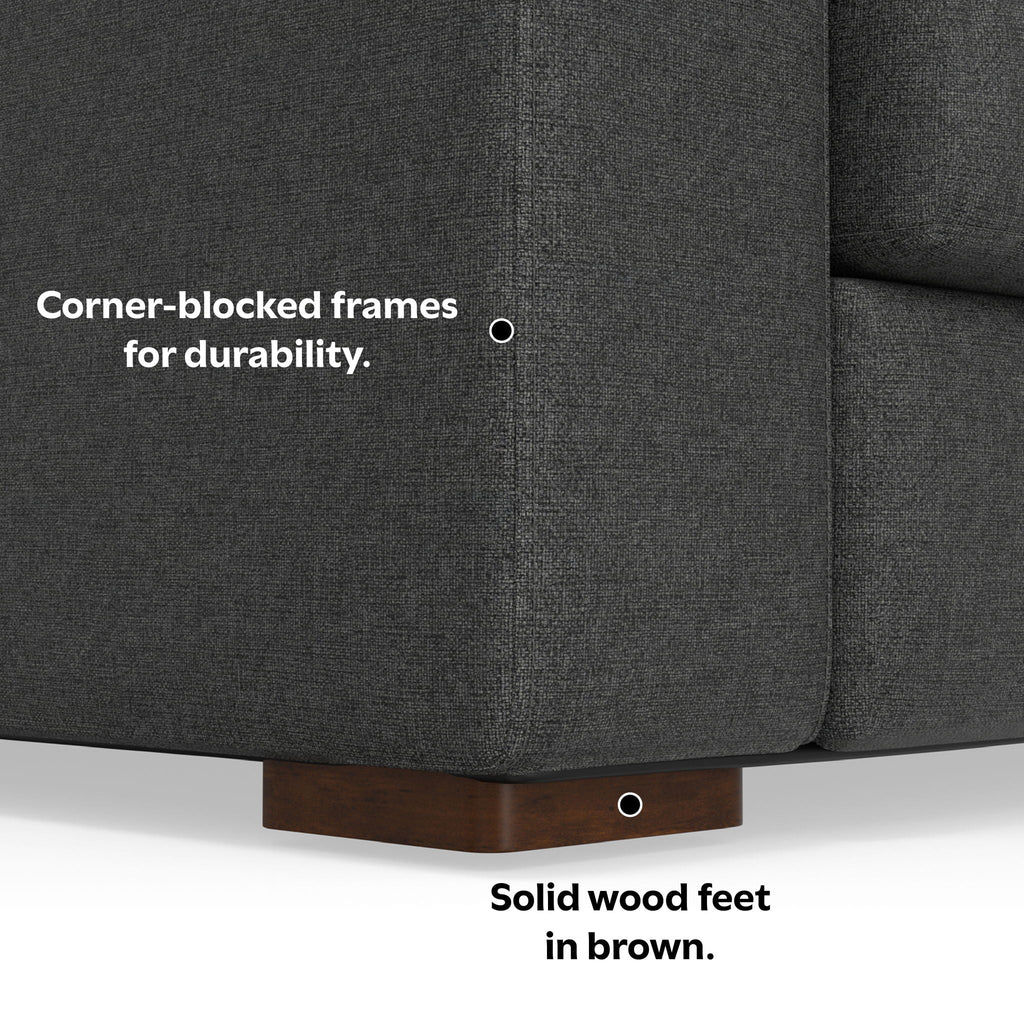 Charlie - Upholstered Deep Seater Sectional Sofa by Unique Piece Furniture