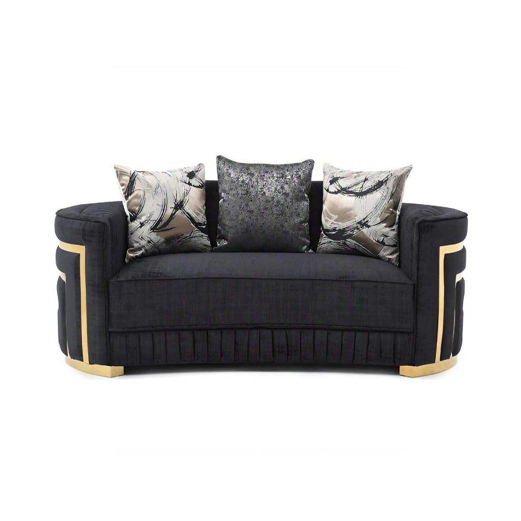 Soledad - Loveseat - Black by Unique Piece Furniture