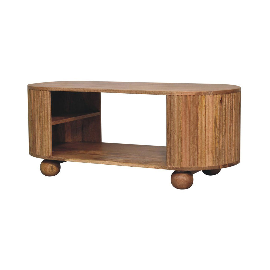 Soba - Ball Open Coffee Table - Oak by Unique Piece Furniture