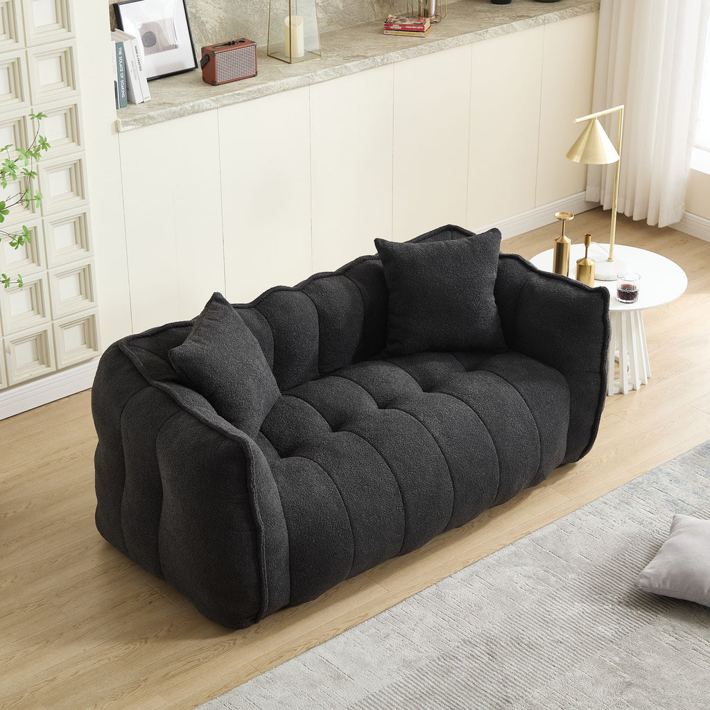 Cozy Beanbag Chair With High Resilience Foam Core For 2 by Unique Piece Furniture