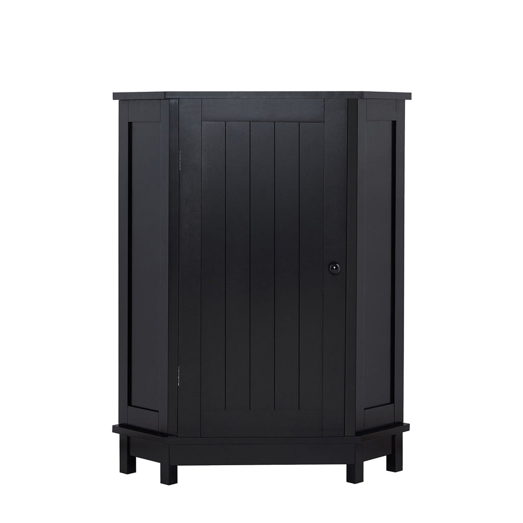 Bathroom Cabinet Triangle Corner Storage Cabinet With Adjustable Shelf Modern Style by Unique Piece Furniture