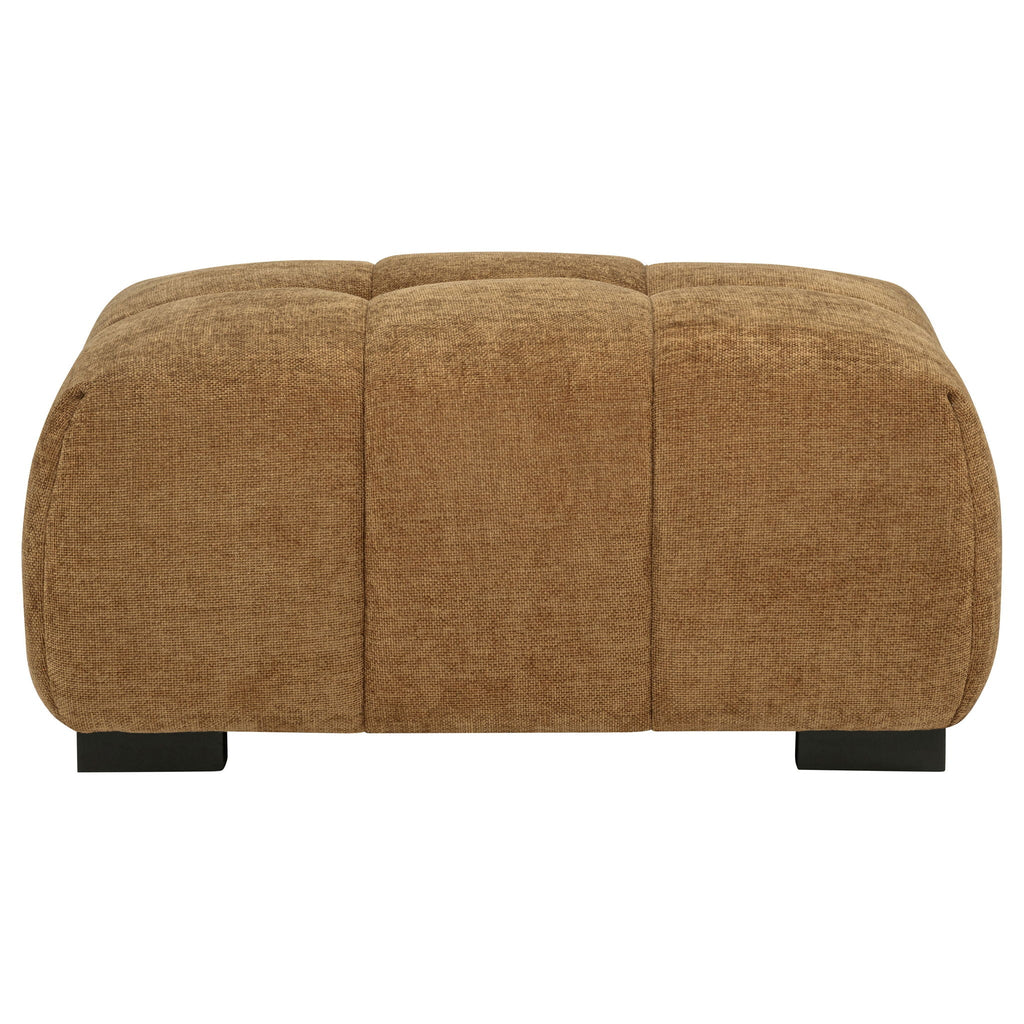 Octavia Upholstered Rectangular Ottoman Amber by Unique Piece Furniture