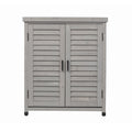 Potting Bench With Storage Cabinet And Metal Table Top For Outdoor by Unique Piece Furniture