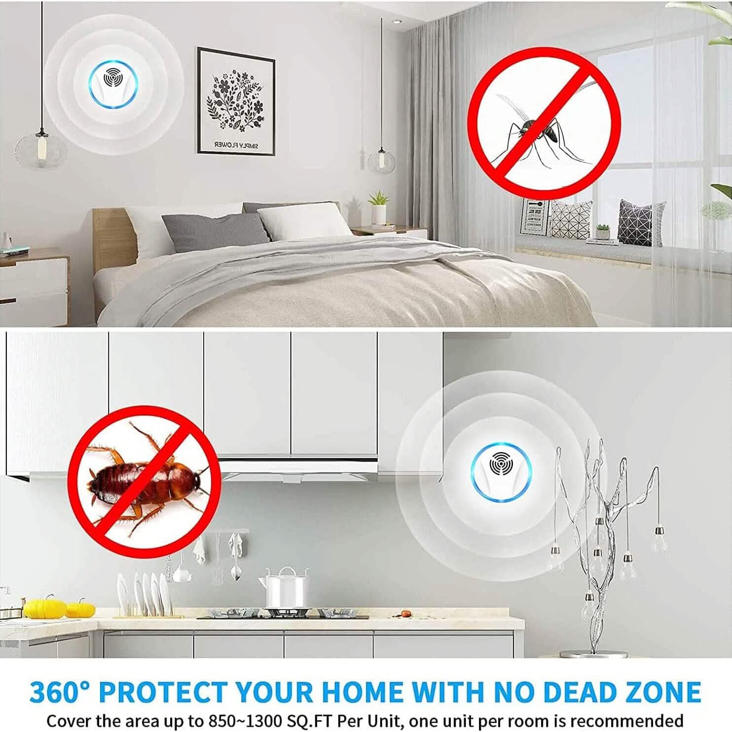 6-Pack: Electronic Pest Repellent Plug in Indoor Pest Control by DailySale