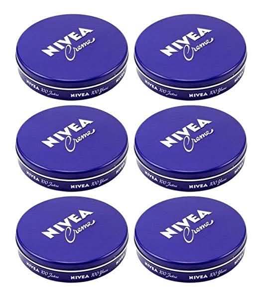 6-Pack: Nivea Cream Creme 2oz/60ml Body Face Skin Hand Cream Moisturizer by DailySale