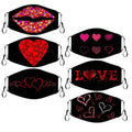 6-Pack: Valentines Fun Super Soft Reusable Non-Medical Face Masks by DailySale