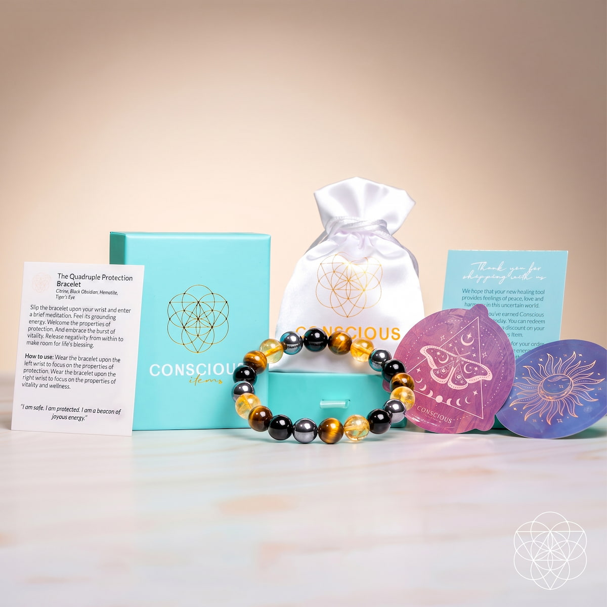 The Quadruple Protection Bracelet by Conscious Items