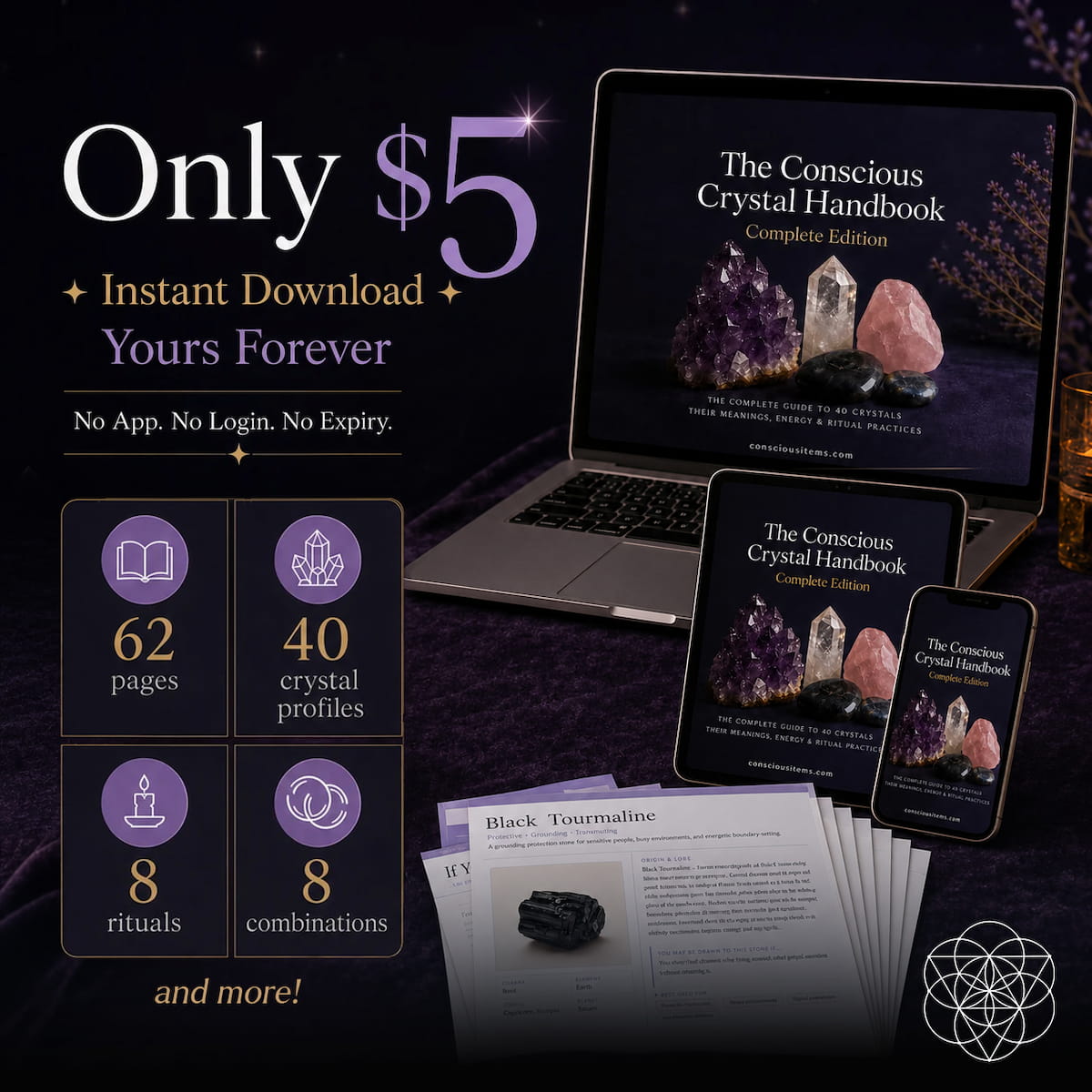 The Conscious Crystal Handbook by Conscious Items