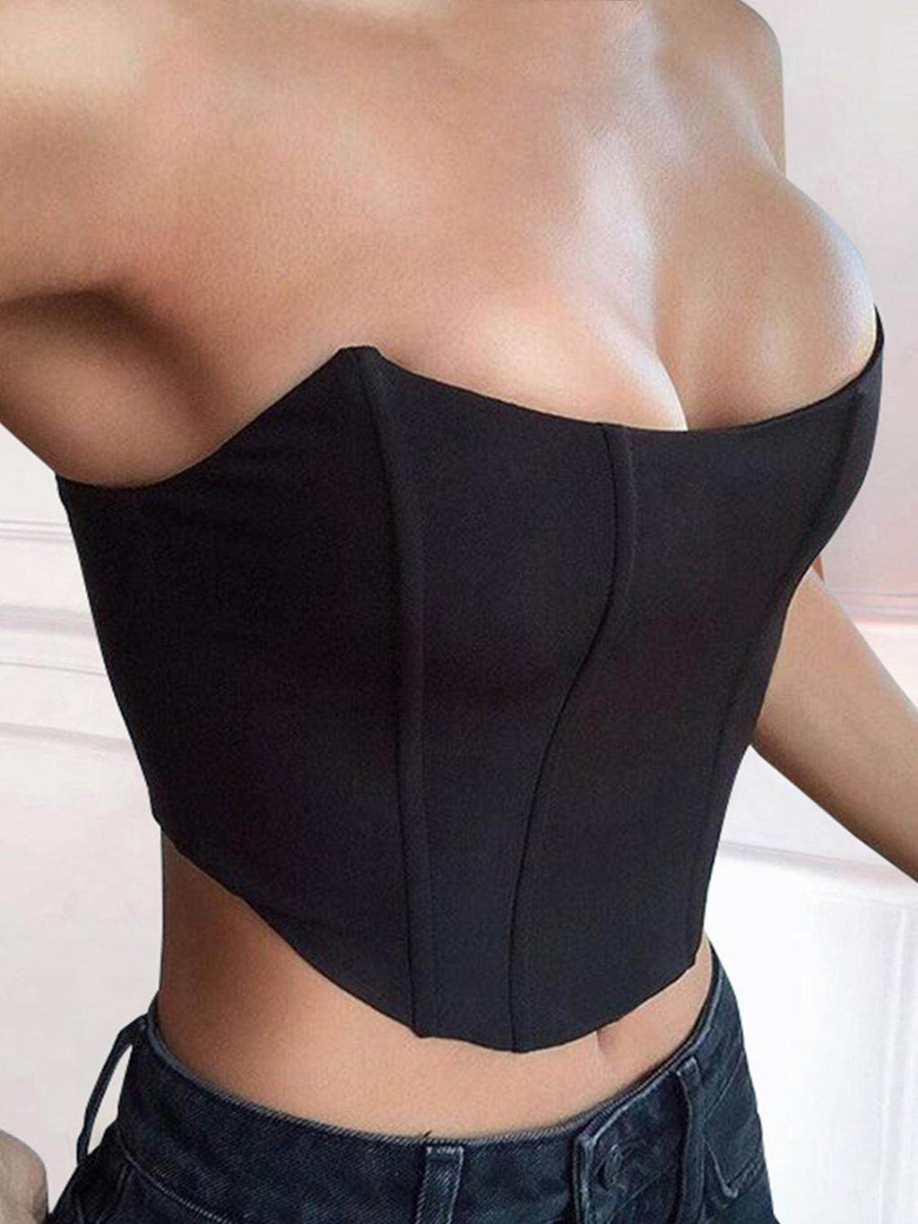 Stylish Tube Cropped Top for Effortless Summer Fashion by Selvanelle