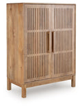 Pellamour - Bar Cabinet - Natural Brown by Unique Piece Furniture