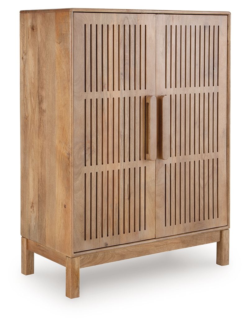 Pellamour - Bar Cabinet - Natural Brown by Unique Piece Furniture