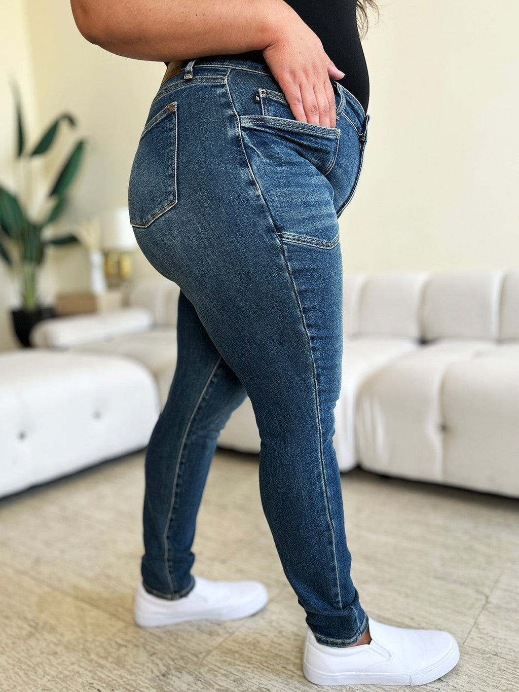 Judy Blue Full Size High Waist Skinny Jeans by Wild and Free Boutique