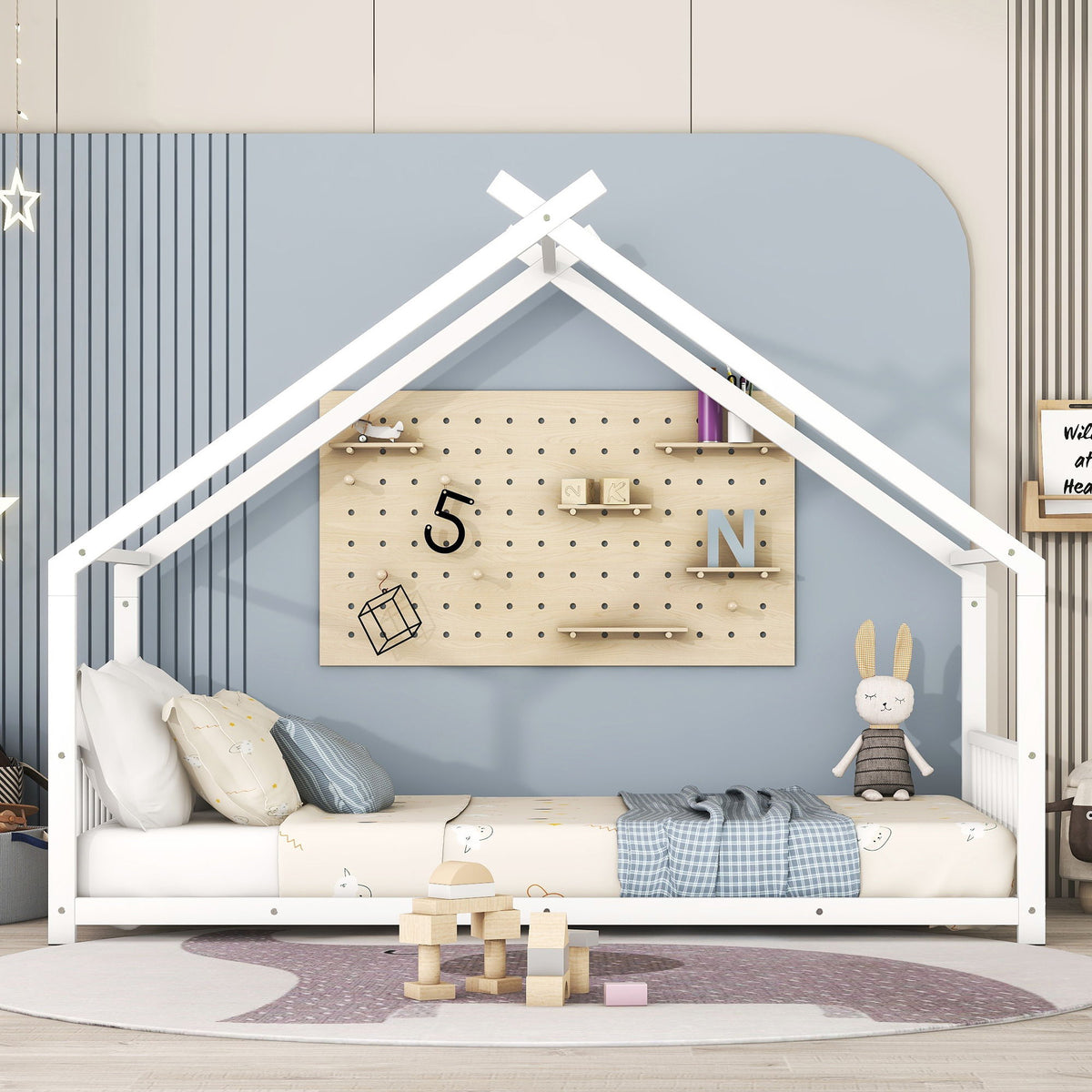 Metal House Bed by Unique Piece Furniture