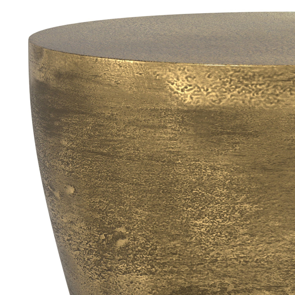 Cavan - Cast Aluminum Side Table - Antique Brass by Unique Piece Furniture