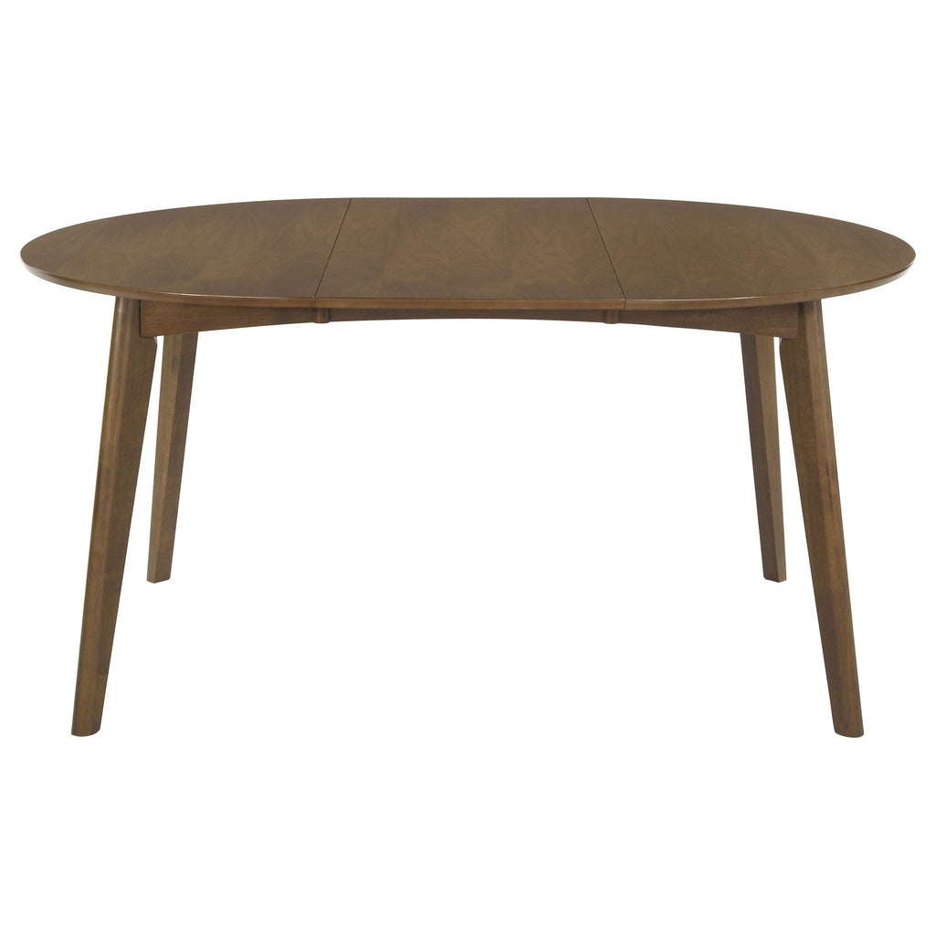 Jedda 5-piece Oval Dining Table Set Dark Walnut by Unique Piece Furniture