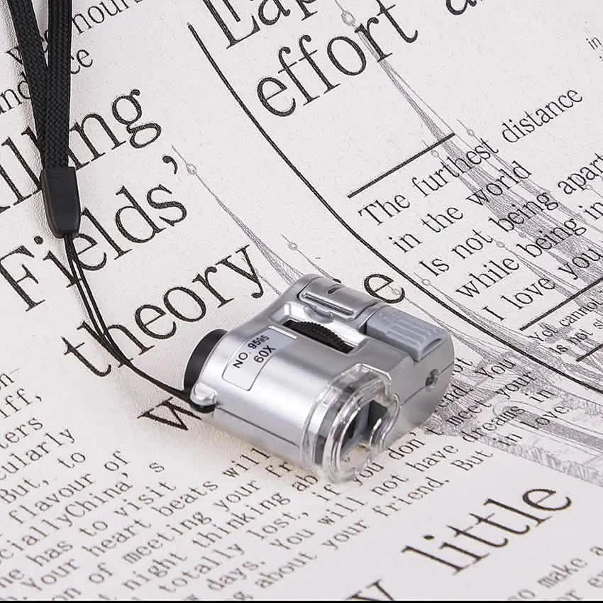 60X Handheld Magnifying Glass Mini Pocket Microscope by DailySale