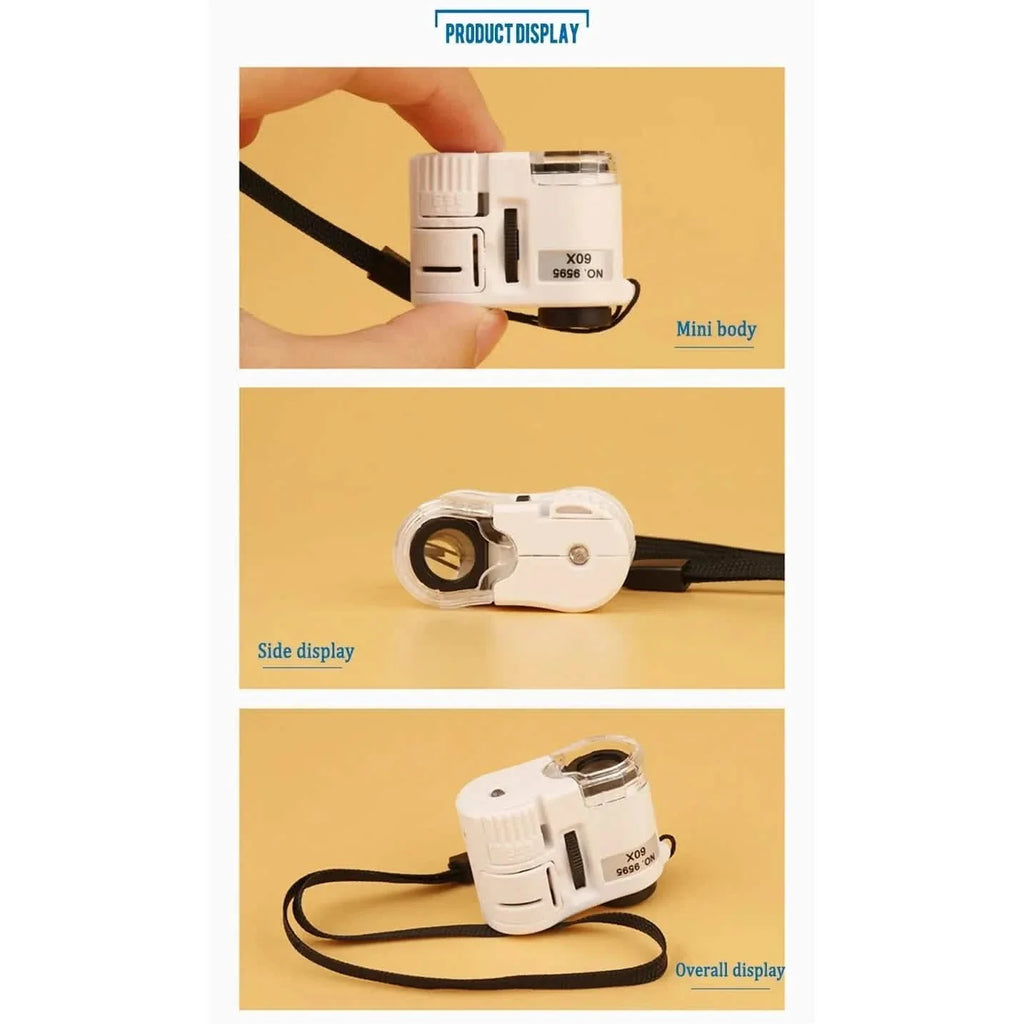 60X Handheld Magnifying Glass Mini Pocket Microscope by DailySale