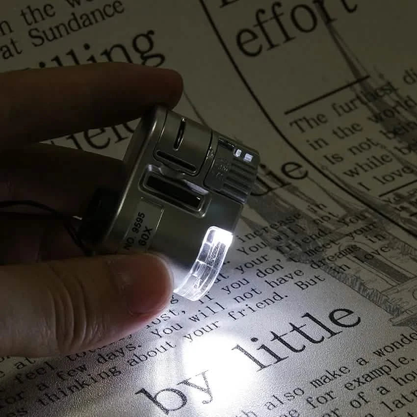60X Handheld Magnifying Glass Mini Pocket Microscope by DailySale