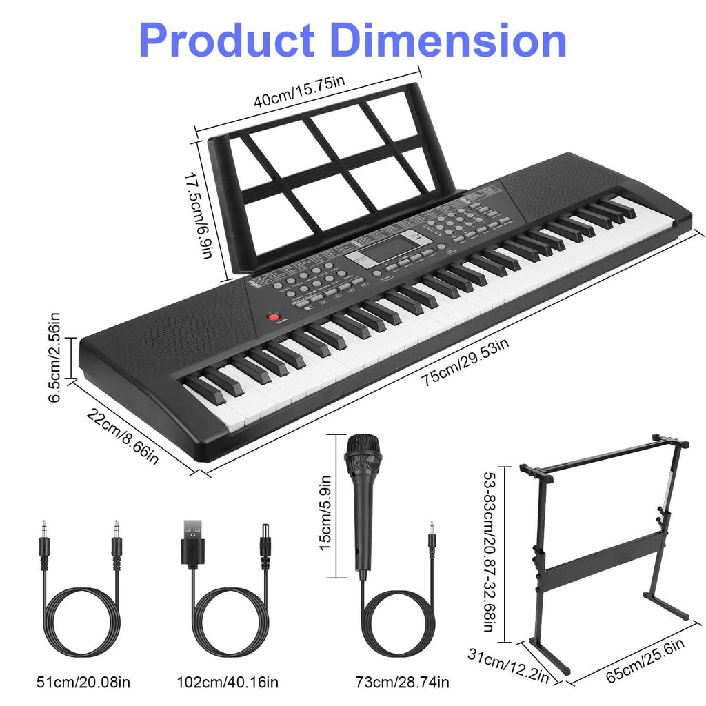 61 Keys Digital Music Keyboard Electronic Piano by DailySale