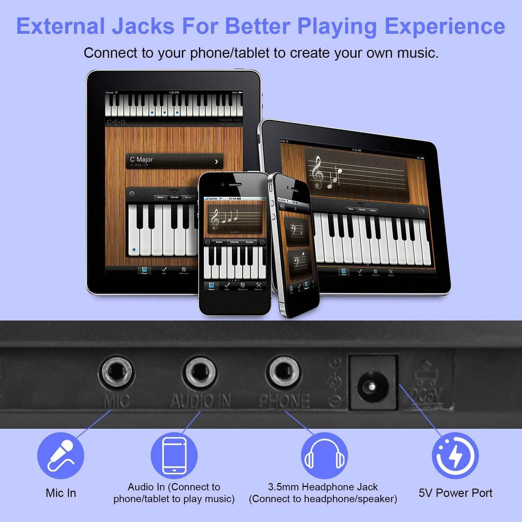 61 Keys Digital Music Keyboard Electronic Piano by DailySale