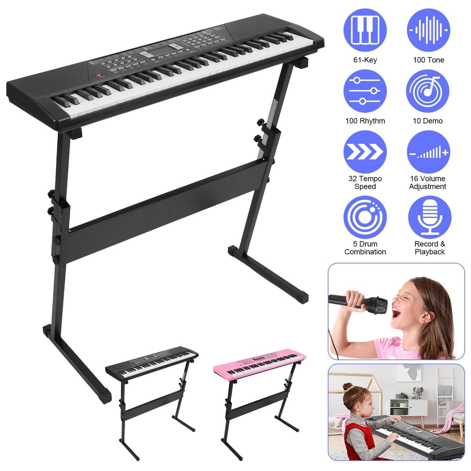 61 Keys Digital Music Keyboard Electronic Piano by DailySale