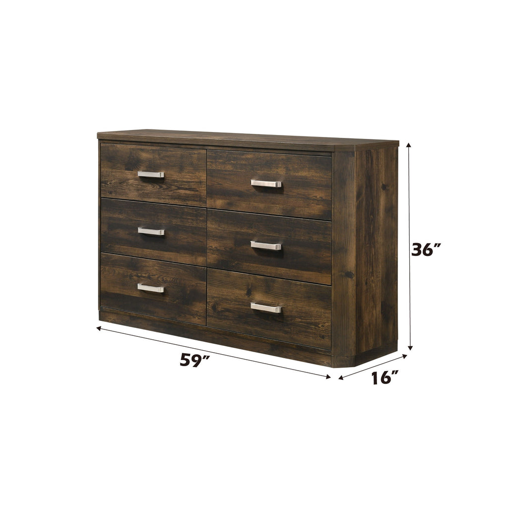 Elettra - Rustic Dresser - Walnut by Unique Piece Furniture