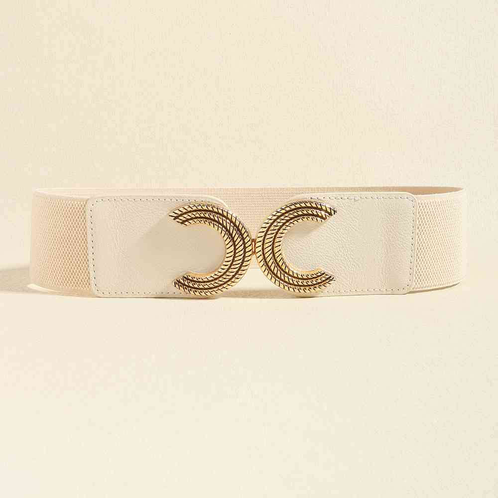 YourBrand Double C Buckle Elastic Belt – Stylish and Versatile Design See size chart under “more details” by The Fashion Celestial