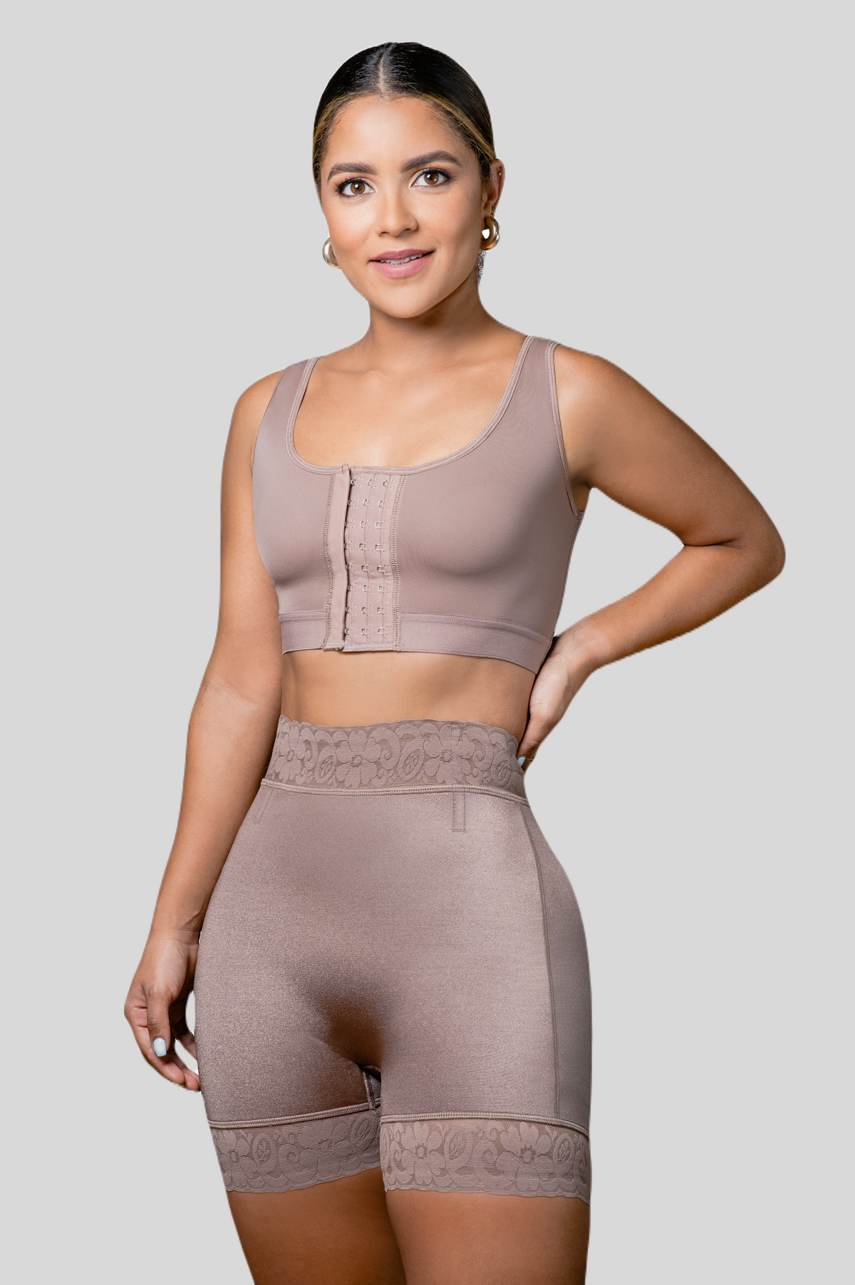 High Waist Lace Trim Shapewear Slip Shorts by Vedette Store