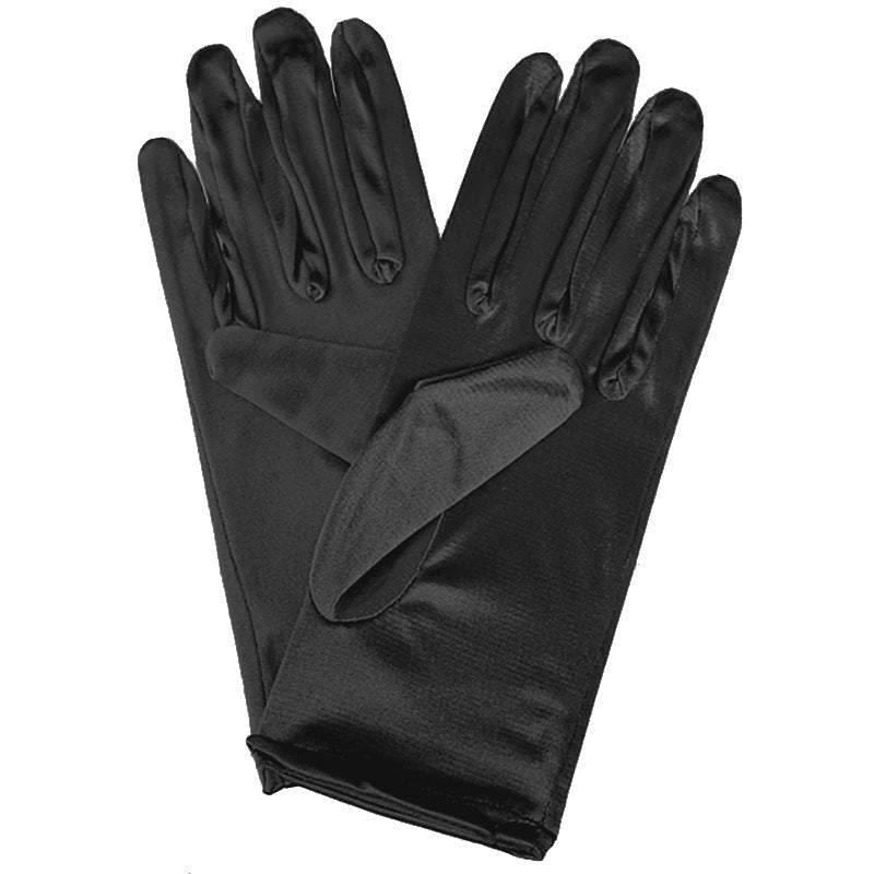 Bridal Wedding Gloves Short Satin Dress Cheongsam Gloves by My Store
