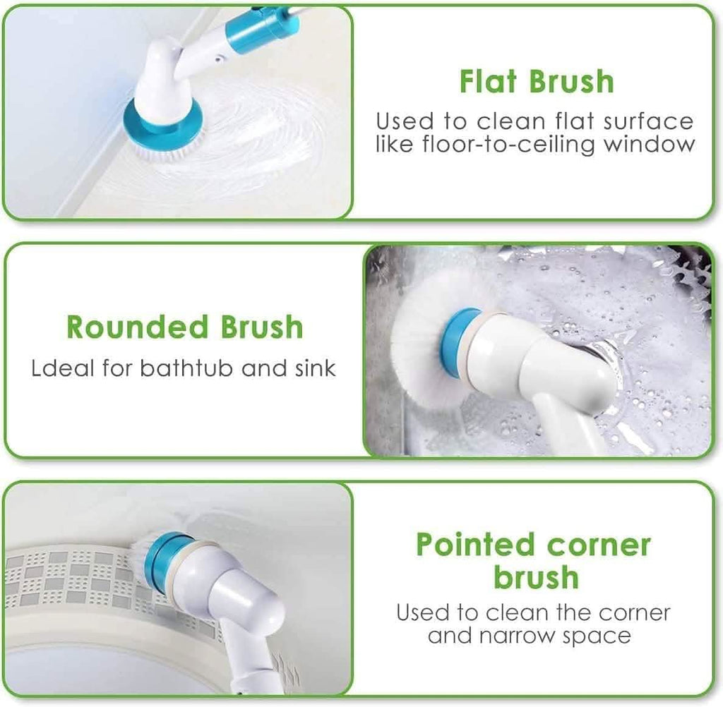 Electric Spin Scrubber Cordless Scrubber Brush with Long Handle by DailySale