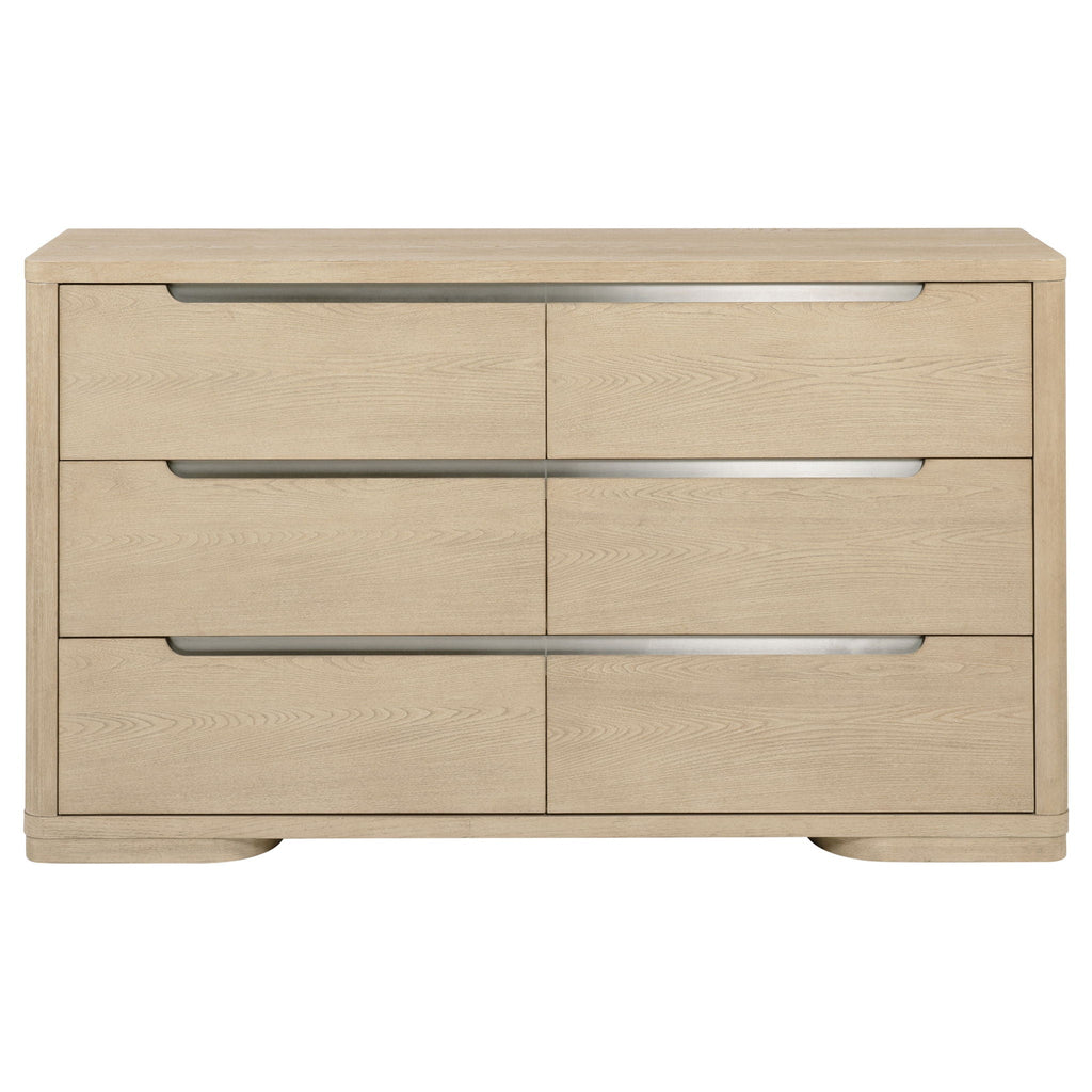 Ladera 6-drawer Bedroom Dresser Light Elm by Unique Piece Furniture
