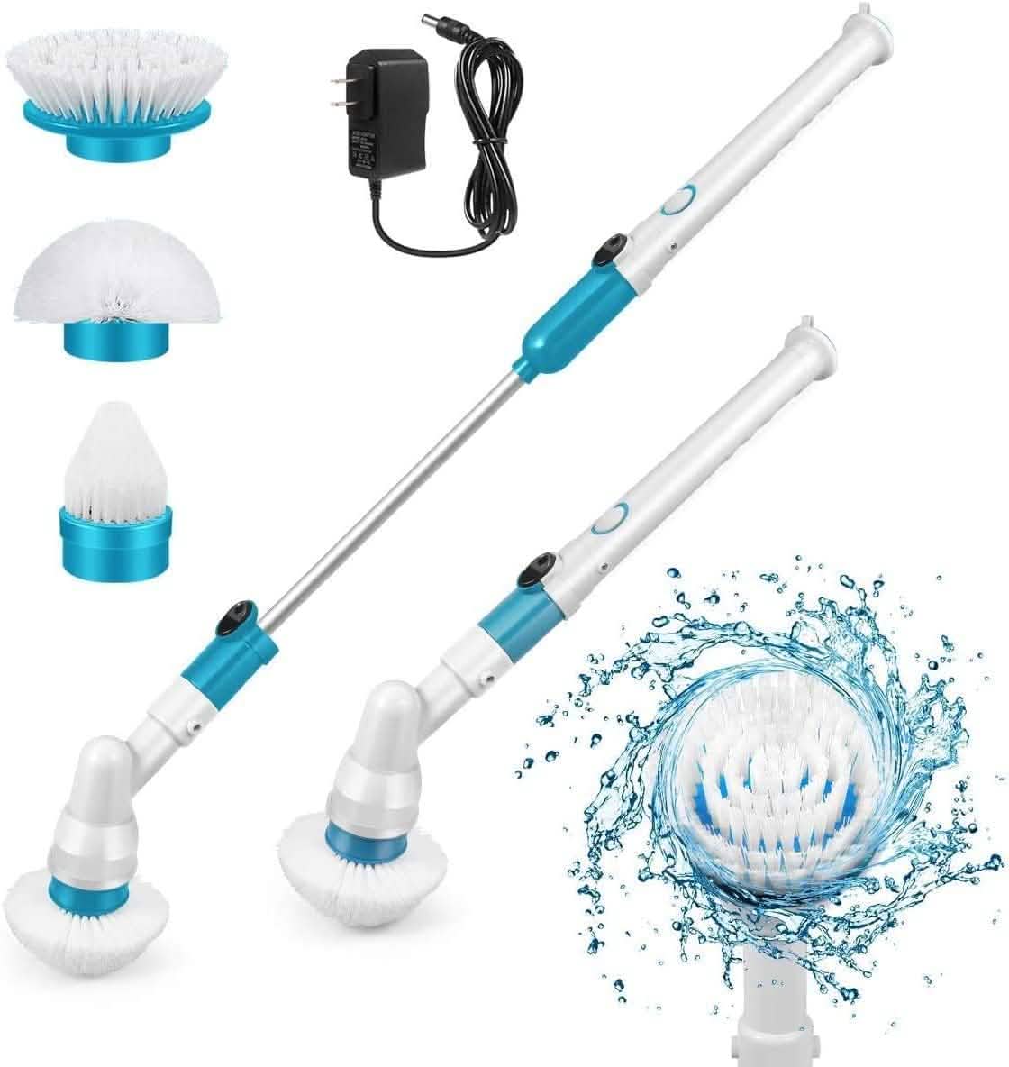 Electric Spin Scrubber Cordless Scrubber Brush with Long Handle by DailySale
