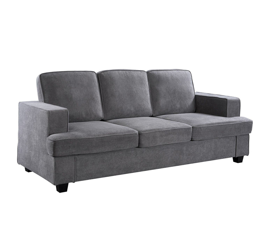 Modern Sofa, Comfortable 3 Seater Couch With Deep Seating, Loose Back Cushions, Wide Arms by Unique Piece Furniture
