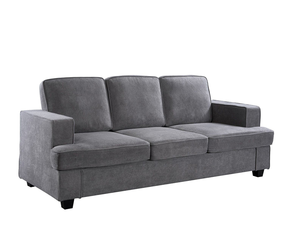 Modern Sofa, Comfortable 3 Seater Couch With Deep Seating, Loose Back Cushions, Wide Arms by Unique Piece Furniture