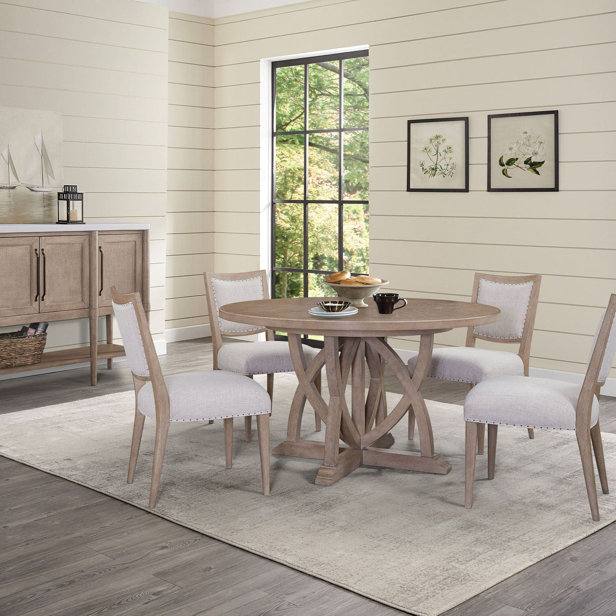 Round Dining Extendable Dining Table - Sand by Unique Piece Furniture