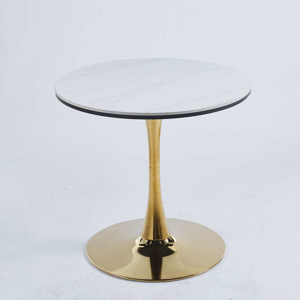 Tulip Table Mid-Century Dining Table With Round Table Top, Pedestal Dining Table, End Table Leisure Coffee Table by Unique Piece Furniture