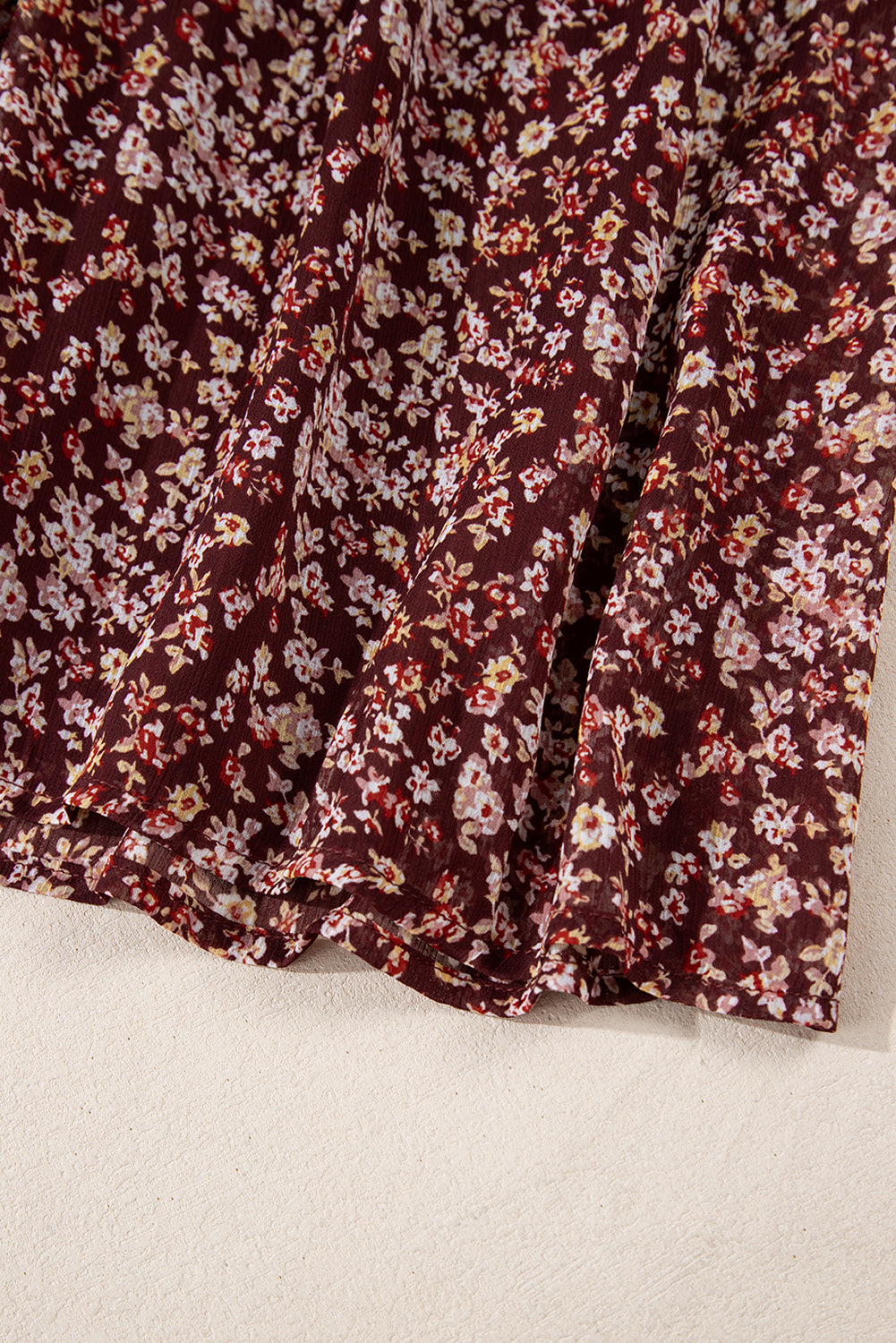 Red Floral Print Sweetheart Neck Shirred Back Mini Dress by Dear-Lover Dropshipping