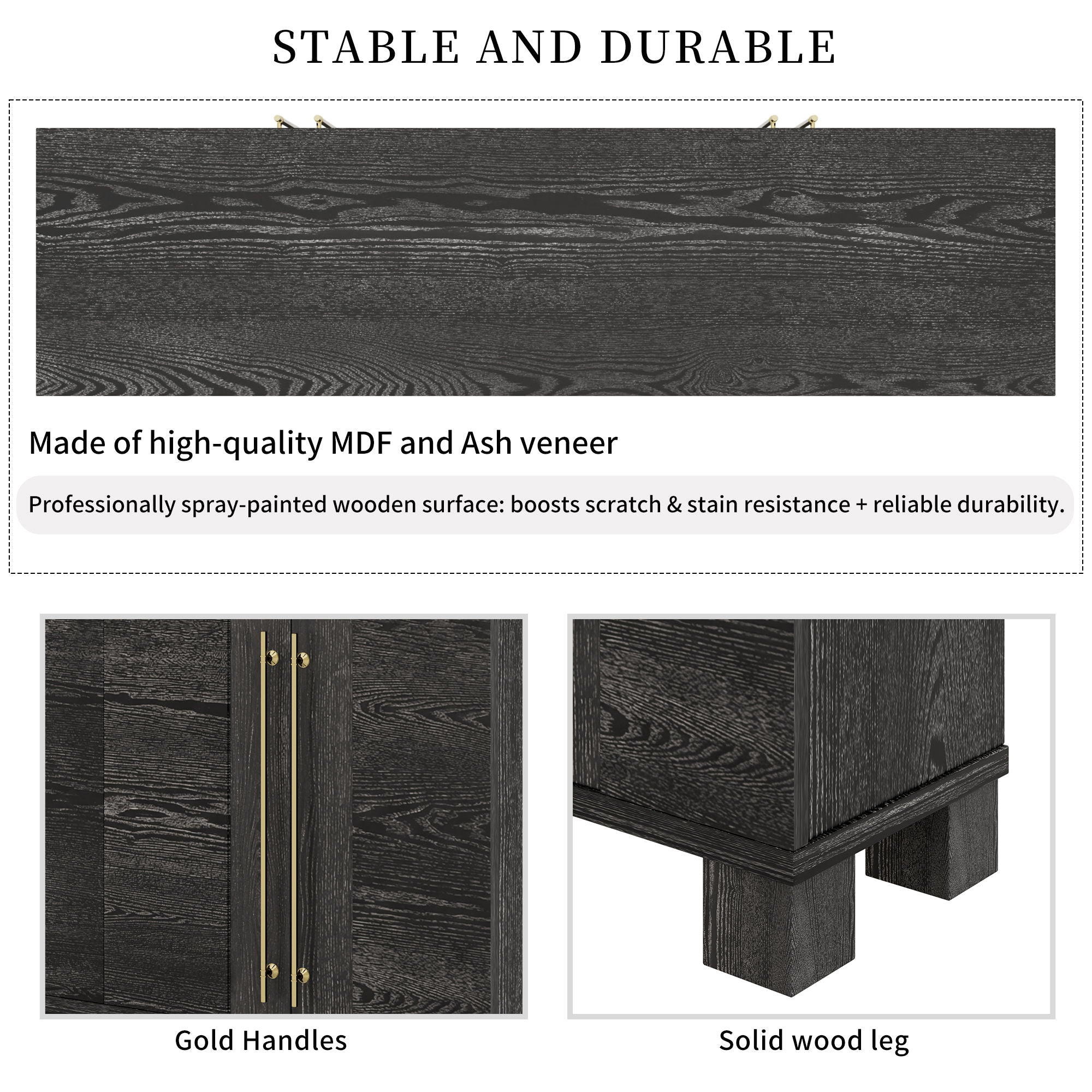 Sideboard With Adjustable Shelves by Unique Piece Furniture