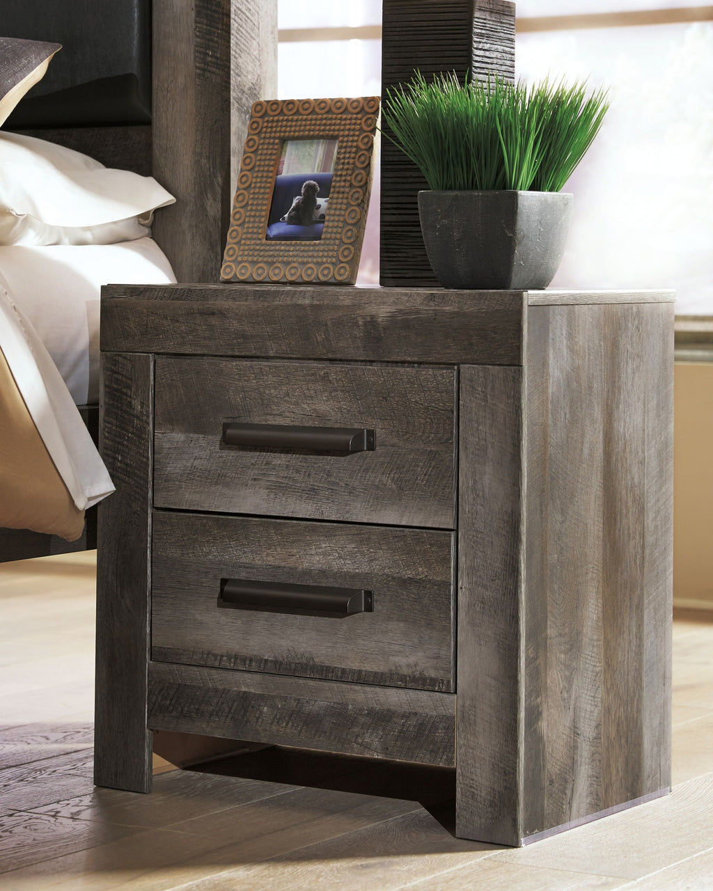 Wynnlow - Two Drawer Night Stand - Gray by Unique Piece Furniture