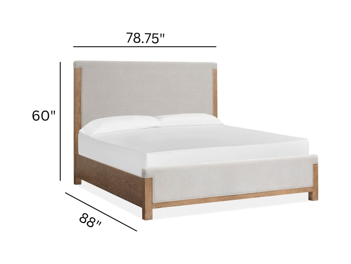 Plum Creek - Upholstered Panel Bed by Unique Piece Furniture