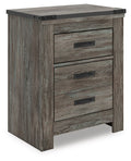 Frandern - Two Drawer Night Stand - Gray by Unique Piece Furniture