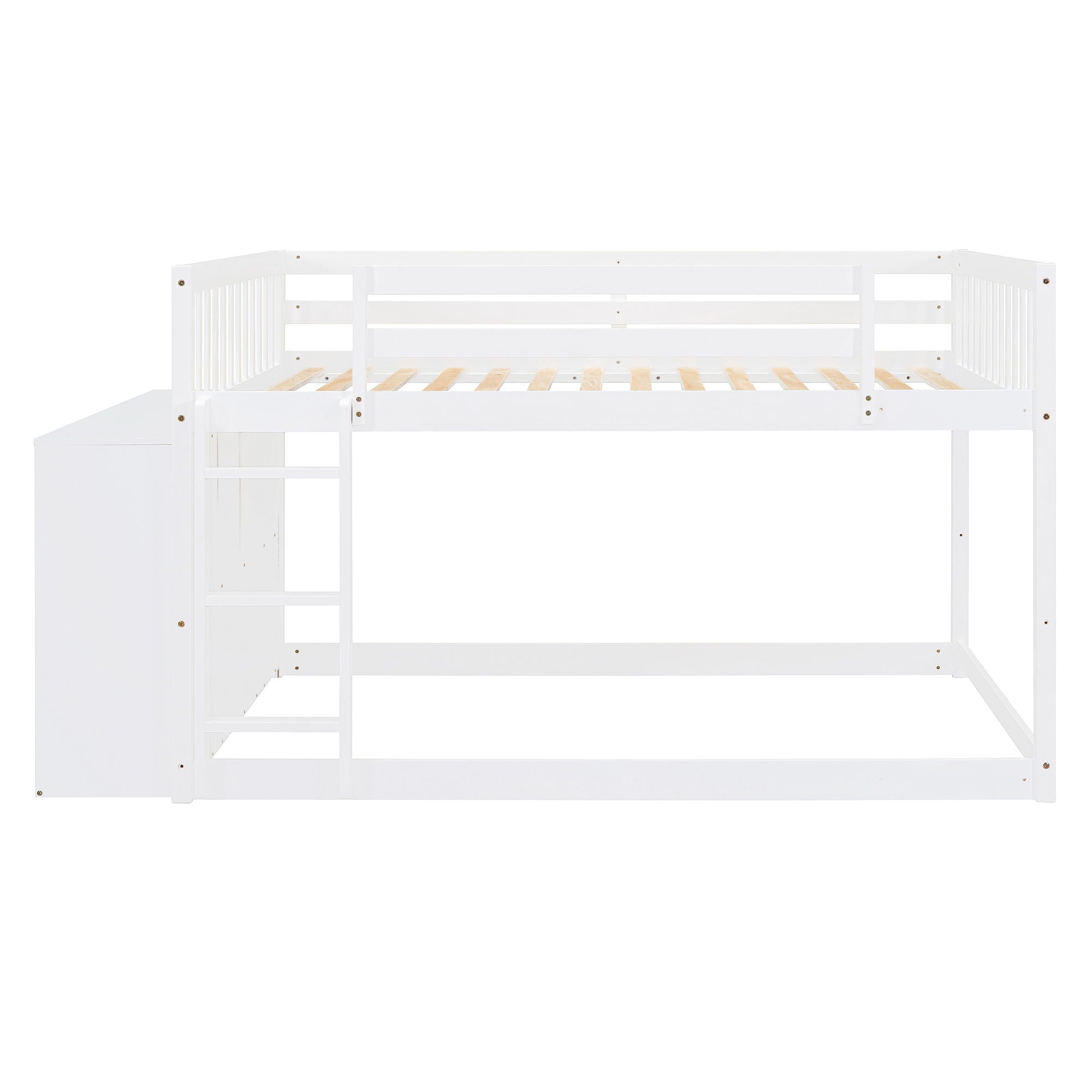 Bunk Bed With 4 Drawers And 3 Shelves by Unique Piece Furniture