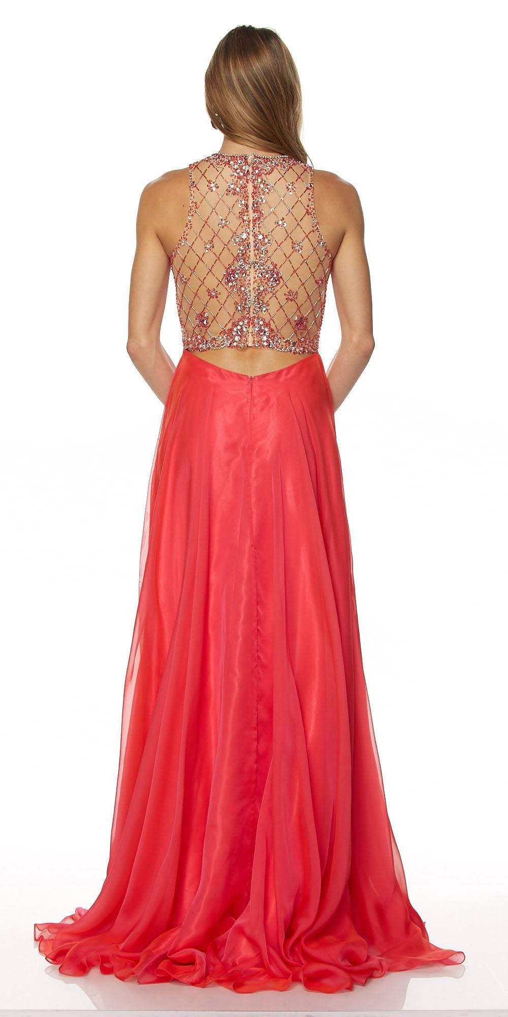 Juliet 637 Sleeveless A-Line Rhinestone Embellished Gown by DiscountDressShop