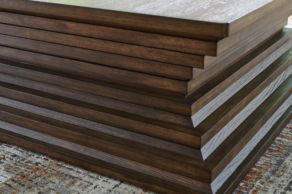 Hannodream - Square Cocktail Table - Warm Brown by Unique Piece Furniture