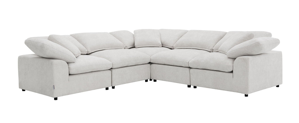 Naveen - 6 Piece Modular Sectional - Ivory by Unique Piece Furniture