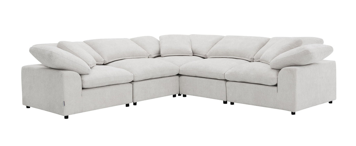 Naveen - 6 Piece Modular Sectional - Ivory by Unique Piece Furniture