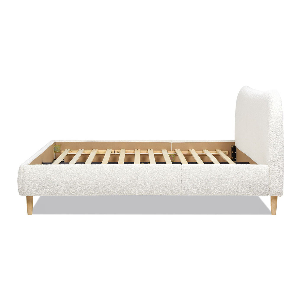 Roman - Curved Headboard Upholstered Platform Bed by Unique Piece Furniture