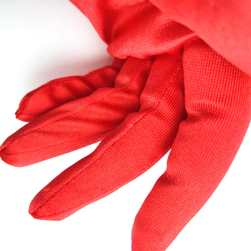 Bridal Wedding Gloves Short Satin Dress Cheongsam Gloves by My Store