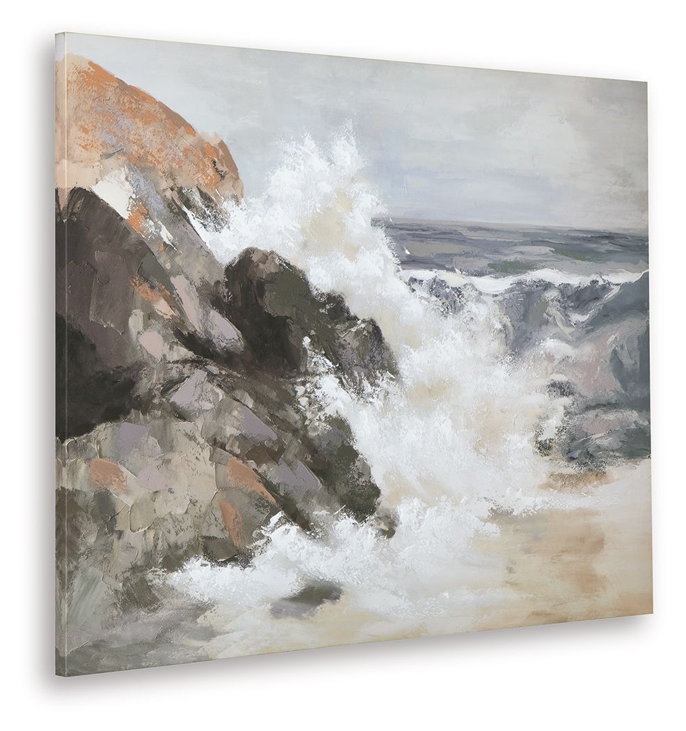 Worthner - Wall Art - Tan / Gray / White by Unique Piece Furniture