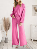 Long Sleeve Lounge Top and Drawstring Pants Set by Wild and Free Boutique